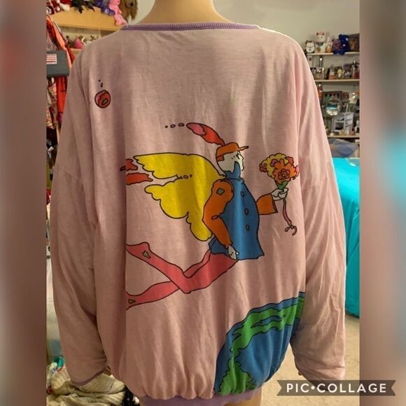 Peter Max Art Show Reversible Sweatshirt Vintage - Picture 2 of 8